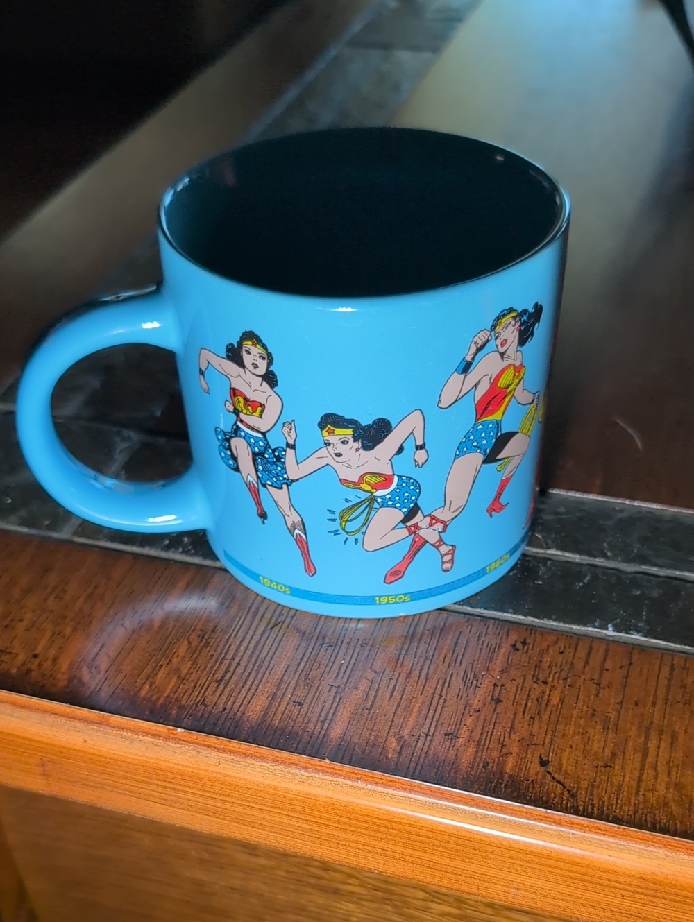 Blue Wonder Woman Through The YearsGraphic Mug The Unemployed Philosophers Guild